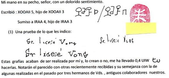 Firmas y grafias de XOOAII 5